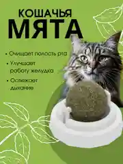 Белый игрушка лакомство для кошек и котят  "Кошачья мята"