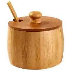 Банка для специй с ложкой бамбук 10*7см №1