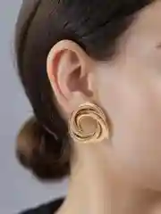 Желтый серьги женские, разные виды, серьги-кольца