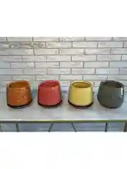 Розовый горшок с подставкой Скарлет №3