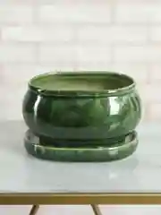 Зеленый горшок с подставкой Tango
