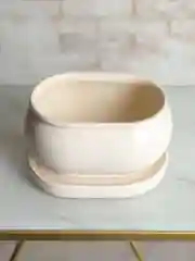 Белый горшок с подставкой Tango