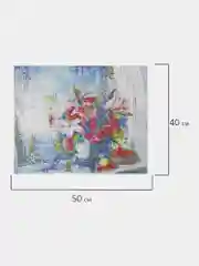 Алмазная мозаика Остров Сокровищ Цветы, 663866, без подрамника 40x50 см, картина стразами