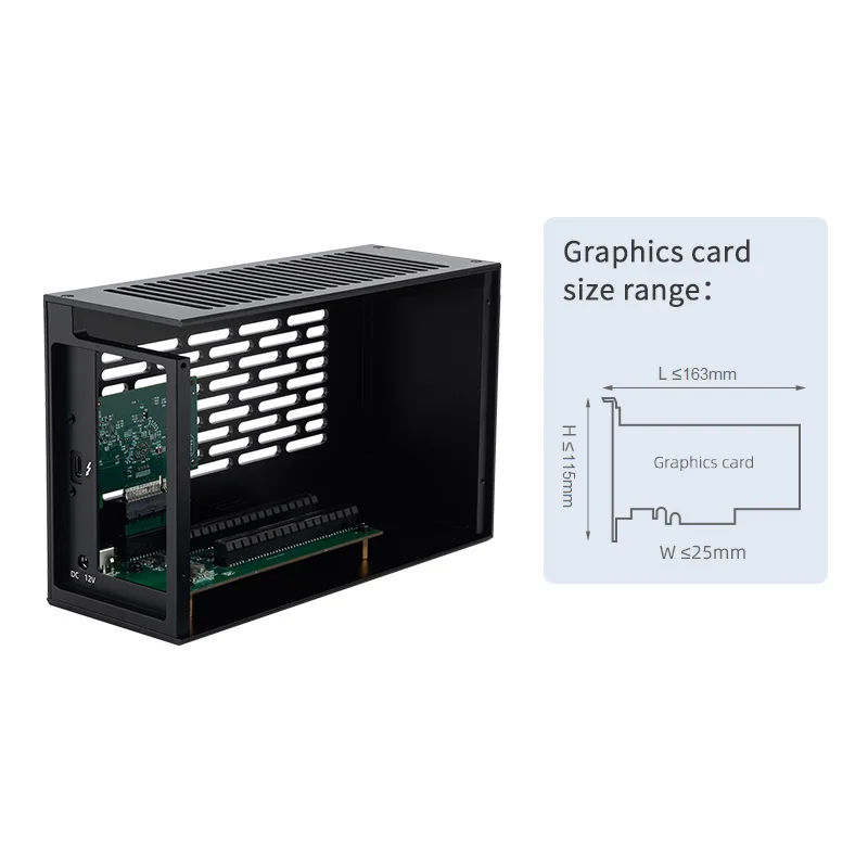 Внешний корпус Wikingoo Q2L-M с двумя слотами PCIe 4.0 X 16. Thunderbolt 3/4