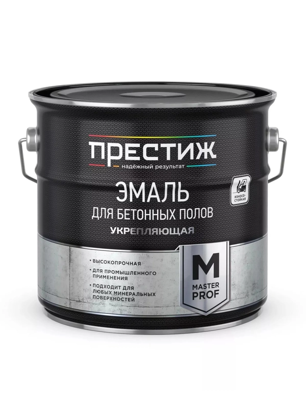 Эмаль ПФ-115 для металла и дерева Престиж, алкидная, глянцевая, 1,9 кг, белая
