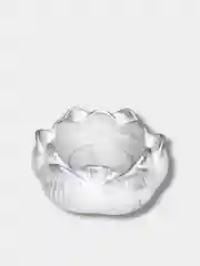 Серый декоративный подсвечник из гипса покрытый лаком. Декор для дома
