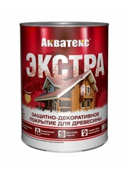 Защитно-декоративное покрытие для дерева Акватекс 2 в 1, полуматовое, 2,7 л, дуб