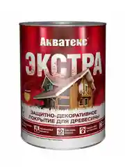 Защитно-декоративное покрытие для дерева Акватекс 2 в 1, полуматовое, 2,7 л, дуб
