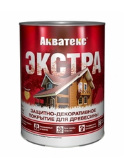 Защитно-декоративное покрытие для дерева Акватекс 2 в 1, полуматовое, 2,7 л, груша