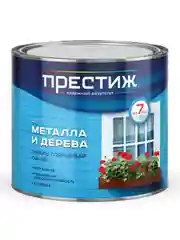Эмаль быстросохнущая для дерева и металла Престиж, акриловая,0,9 кг, красная