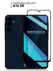 Прозрачный стекло для Samsung Galaxy A16 защитное ROSCO прозрачное с олеофобным покрытием, рамкой