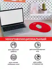 Коврик для мыши с подушкой под запястье Sonnen, полиуретан + лайкра, 250х220х20 мм, 513301
