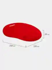 Коврик для мыши с подушкой под запястье Sonnen, полиуретан + лайкра, 250х220х20 мм, 513301