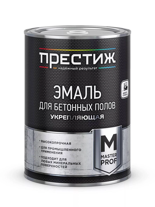 Эмаль ПФ-115 для металла и дерева Престиж, алкидная, глянцевая, 0,9 кг, черная