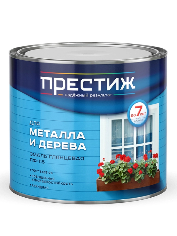 Эмаль быстросохнущая для дерева и металла Престиж, акриловая,0,9 кг, зеленая