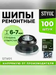 Шипы ремонтные 6-7 мм, 100 шт. в пакете с навершием