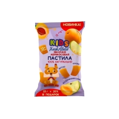Пастила фруктовая Fresh Atelie KIDS яблочно-абрикосовая "Пастилка", с 12 месяцев, 15 г