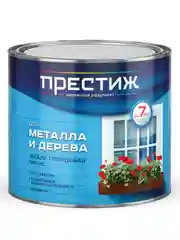 Эмаль быстросохнущая для дерева и металла Престиж, акриловая,0,9 кг, черная