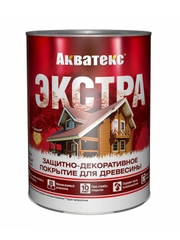 Защитно-декоративное покрытие для дерева Акватекс 2 в 1, полуматовое, 2,7 л, рябина