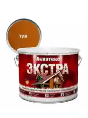 Защитно-декоративное покрытие для дерева Акватекс Экстра, полуглянцевое, 0,8 л, орех