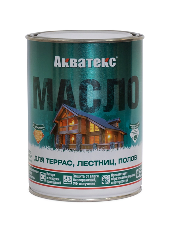 Натуральное масло для дерева Акватекс Бальзам, матовое, 0,75 л, лиственница