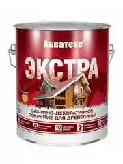 Защитно-декоративное покрытие для дерева Акватекс 2 в 1, полуматовое, 20 л, орех