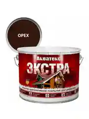 Защитно-декоративное покрытие для дерева Акватекс Экстра, полуглянцевое, 0,8 л, калужница
