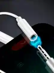 Белый переходник iPhone на 3.5 mini jack
