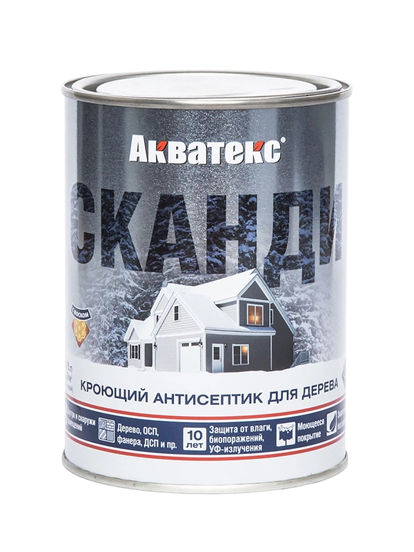 Антисептик для дерева Акватекс Сканди 65098, база C, 0,75 л