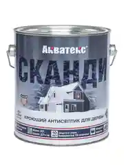 Антисептик для дерева Акватекс Сканди 65102, кроющий, полуматовый, 0,75 л, карамель