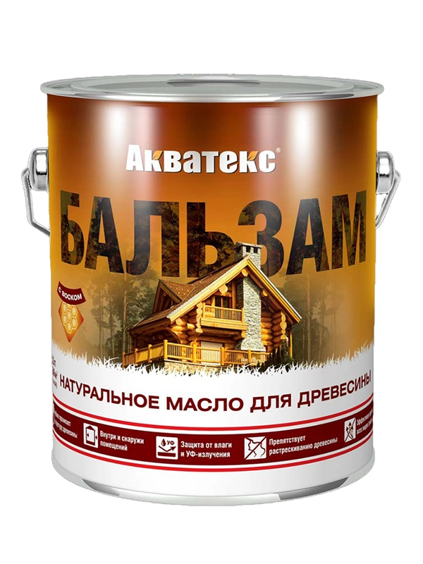 Защитно-декоративное покрытие для дерева Акватекс Экстра, полуглянцевое, 2,7 л, орегон