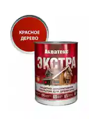 Защитно-декоративное покрытие для дерева Акватекс 2 в 1, полуматовое, 2,7 л, орех