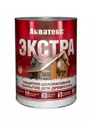 Защитно-декоративное покрытие для дерева Акватекс 2 в 1, полуматовое, 2,7 л, орех