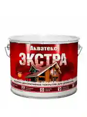 Защитно-декоративное покрытие для дерева Акватекс 2 в 1, полуматовое, 9 л, рябина