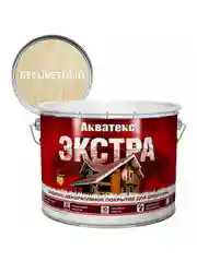 Защитно-декоративное покрытие для дерева Акватекс 2 в 1, полуматовое, 9 л, рябина