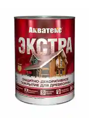 Защитно-декоративное покрытие для дерева Акватекс 2 в 1, полуматовое, 20 л, махагон