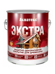 Защитно-декоративное покрытие для дерева Акватекс 2 в 1, полуматовое, 20 л, сосна