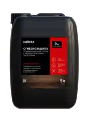Огнебиозащита для дерева MEDERA 150 Granat. 5 литров