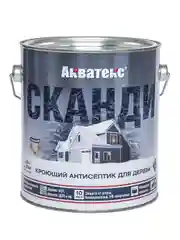 Антисептик для дерева Акватекс Сканди 65104, кроющий, полуматовый, 0,75 л, северное море