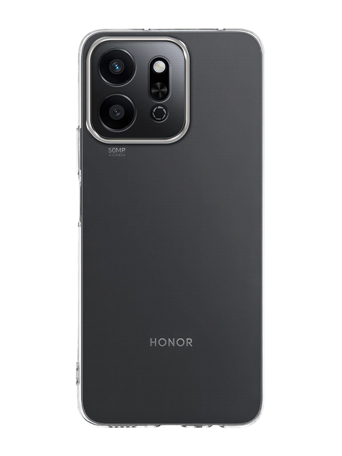 Прозрачный чехол для Honor Play 9T силиконовый BROSCORP матовый/ прозрачный тонкий с защитой камер