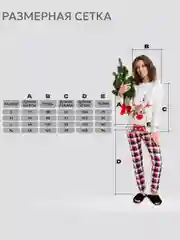 Пижама для всей семьм "Рождество" Пижама женская, мужская, детская