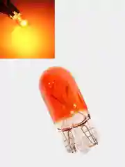 Лампа W5W WY5W T10 галогеновая оранжевая для поворотников габариты огни W2.1x9.5d