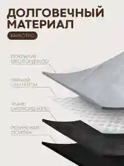 Серый автогамак КАРТОФАН, для перевозки собак, гамак, автокресло, коврик-чехол на заднее сидение