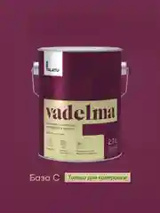 Краска для стен и потолков, Talatu Vadelma, шелковисто-матовая, база С, бесцветная, 2,7 л