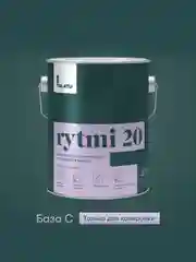 Краска интерьерная влагостойкая Talatu Rytmi 20, полуматовая, база C, бесцветная, 2,7 л