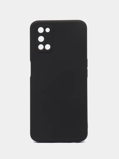 Чехол силиконовый для Oppo A52 (Оппо А52), цветной, с подкладом