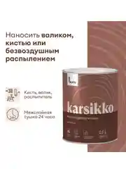 Краска по дереву Talatu Karsikko, матовая, база А, белая, 0,9 л