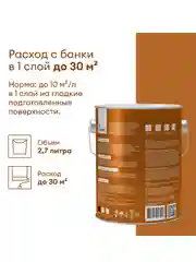 Грунт-эмаль по ржавчине 3 в 1 Talatu Mahtava, глянцевая, 2,7 л, RAL 9005, черный
