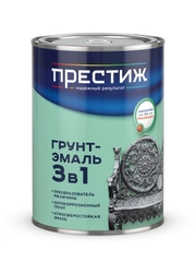 Грунт ГФ-021 антикоррозионный по металлу Престиж, матовый, 0,9 кг, красно-коричневый