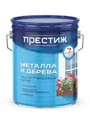 Эмаль ПФ-115 для металла и дерева Престиж, алкидная, глянцевая, 0,9 кг, желто-коричневая